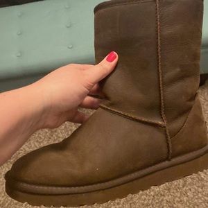 Short brown Uggs